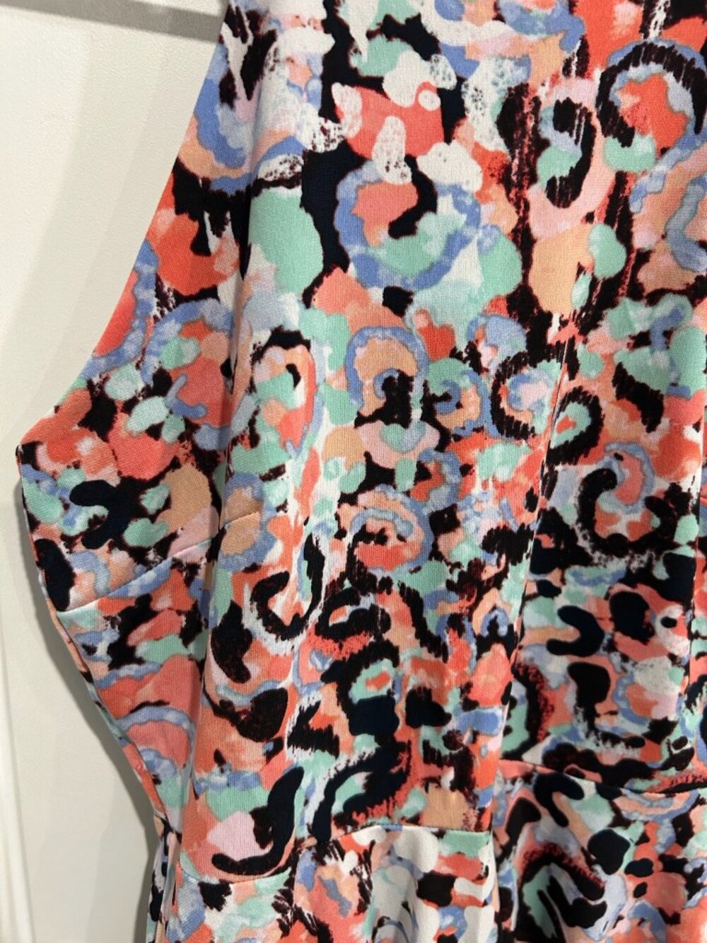 Bar III Floral Sleeveless Fit & Flare Dress Multicolor Sz XS Halter Neck Swing - Picture 5 of 11